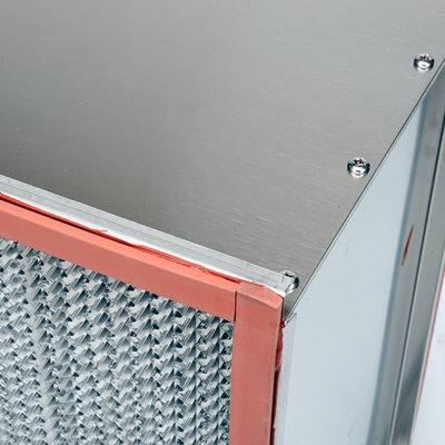 250m3 / H 400degree H14 مرشح Hepa بدرجة حرارة عالية مع لوحة يربك