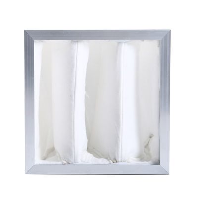 F5 Efficiency Cleanroom Air Filter ، فلتر هواء الجيب الصناعي 1000m3 / h