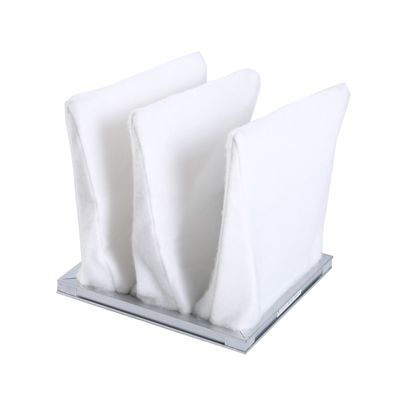 F5 Efficiency Cleanroom Air Filter ، فلتر هواء الجيب الصناعي 1000m3 / h