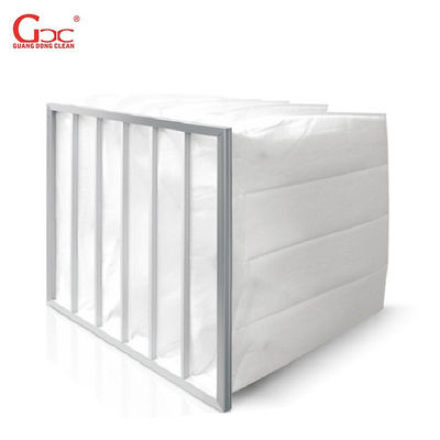 F5 Efficiency Cleanroom Air Filter ، فلتر هواء الجيب الصناعي 1000m3 / h