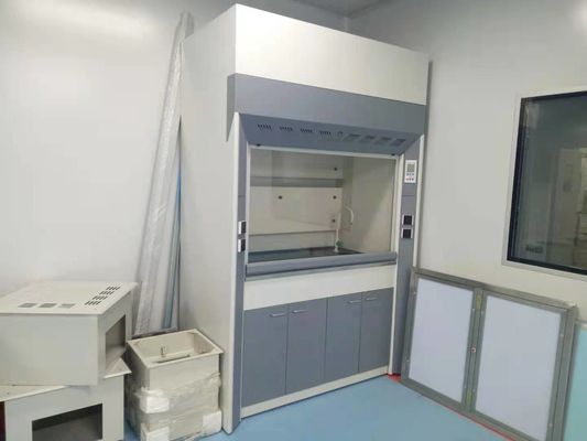 65dB الضوضاء مختبر كامل الصلب pp غطاء الدخان القلوي مقاومة 1200m3 / ساعة