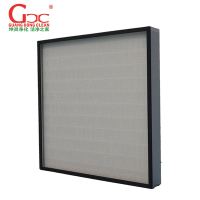 HEPA H14 Cleanroom Air Filter كيس من الألياف الزجاجية بإطار من الألومنيوم