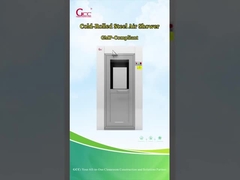 الصفيحة الباردة الخارجية المطلية مع محرك تدفق الهواء العالي وغرفة دش الهواء الداخلية من الفولاذ المقاوم للصدأ